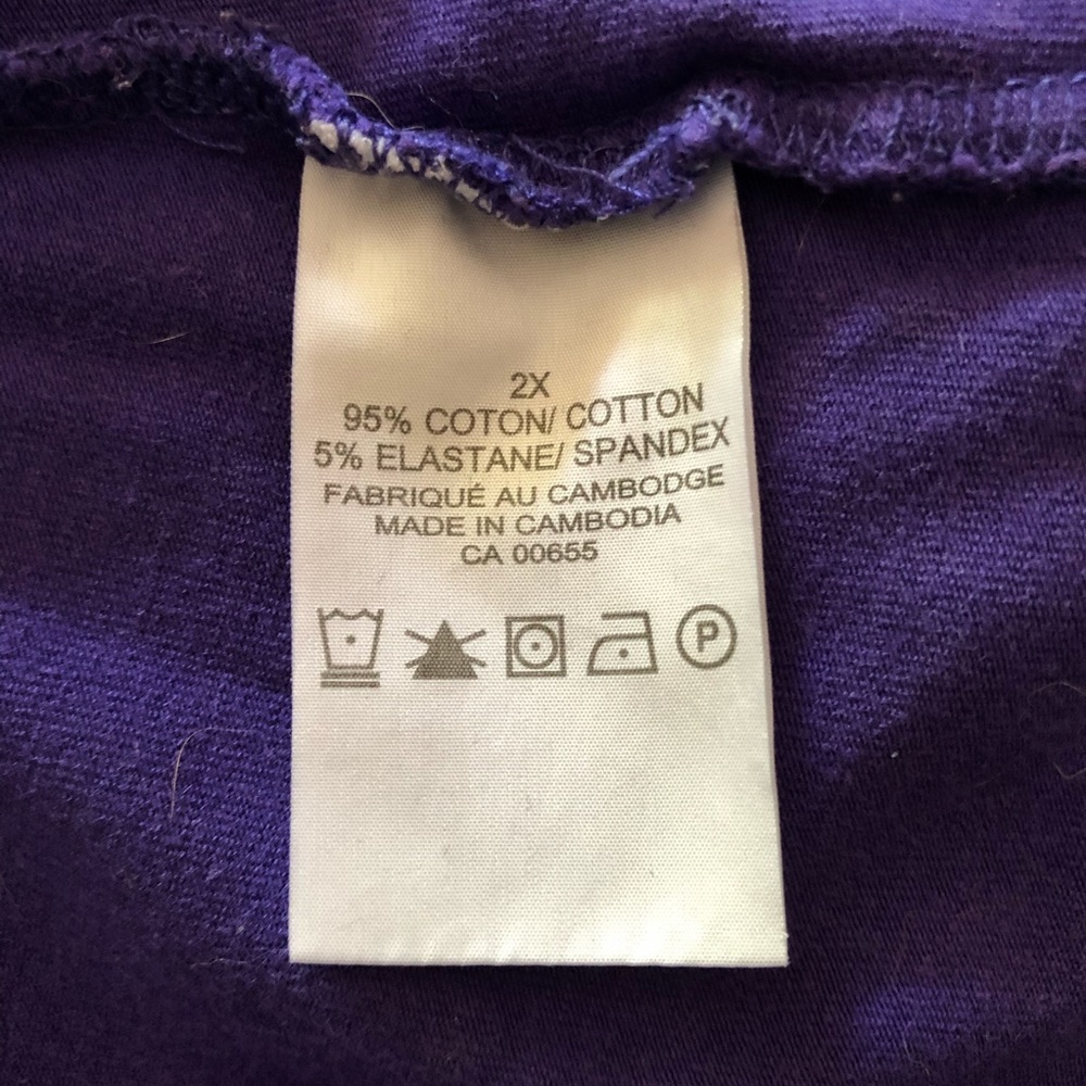 Pennington’s Form Fit Purple Tee - Picture 5 of 6